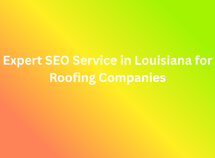 Expert SEO Service in Louisiana for Roofing Companies
