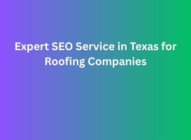 Expert SEO Service in Texas for Roofing Companies