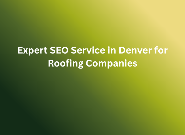 Expert SEO Service in Denver for Roofing Companies
