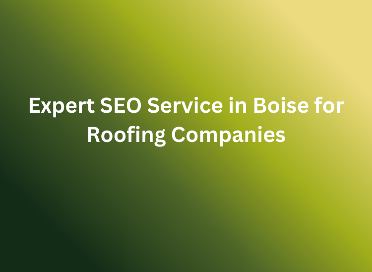 Expert SEO Service in Boise for Roofing Companies